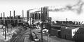 Вид металлургического завода в Бирмингеме, штат Алабама.