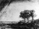 Рембрандт. «Три дерева». Офорт. 1643.