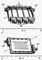 Рис. 3. Электрические фильтры — гребенчатый (а) и шпилечный (б): ШР — штепсельный разъём; Р — резонаторы; ПК — подстроечные конденсаторы; К — корпус (со снятой крышкой).