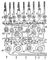 Рис. 1. Схема строения сетчатки человека и обезьян, основанная на данных световой и электронной микроскопии. Показаны строение разных клеток и связи между ними. Стрелки указывают, что свет попадает на сетчатку снизу. П — палочки; К — колбочки; КБ, ПБ и ШБ — разные типы биполярных клеток (КБ — карликовые, ПБ — палочковые, ШБ — щётковидные); ГК — горизонтальные клетки; А — амакриновые клетки; КГ и ДГ — ганглиозные нервные клетки разных типов (КГ — карликовые, ДГ — диффузные); В — отростки ганглиозных клеток — нервные волокна, образующие зрительный нерв.