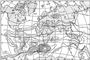 Рис. 2. Карта изокосм — линий равной интенсивности космических лучей — на высотах ~ 200 км, по данным третьего советского корабля-спутника (1960) [сплошная жирная линия — геомагнитный экватор]; прерывистые линии — менее надёжные данные, основанные на малом числе измерений. Интенсивность указана в относительных единицах.