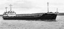 Рис. 2. Советский сухогрузный теплоход смешанного плавания («река — море»): мощность 885 квт (1200 л. с.), грузоподъёмность 2000 т, скорость 21 км/ч.