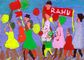 Рисунки детей. «Демонстрация» (девочка 8 лет).