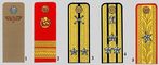 Румынская народная армия: 1. Солдат. 2. Старший сержант. 3. Лейтенант. 4. Полковник. 5. Генерал-майор.