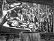 Сикейрос. «Пытка Куаутемока». Фреска, пироксилин. 1951. Дворец изящных искусств. Мехико.
