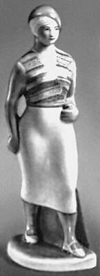 «Женщина в берете». Фарфор. 1937