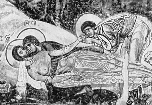 «Оплакивание Христа». Фреска (Македония)