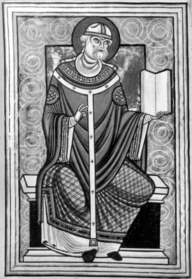 «Св. Григорий Великий». Лицевая миниатюра