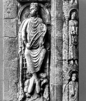 «Царь Давид». Деталь убранства собора в Сантьяго-де-Компостела (Испания)