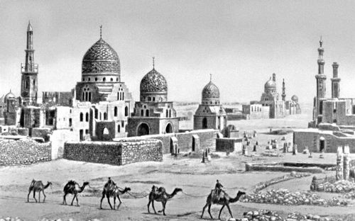 Арабская культура. Мавзолеи на кладбище (Каир)