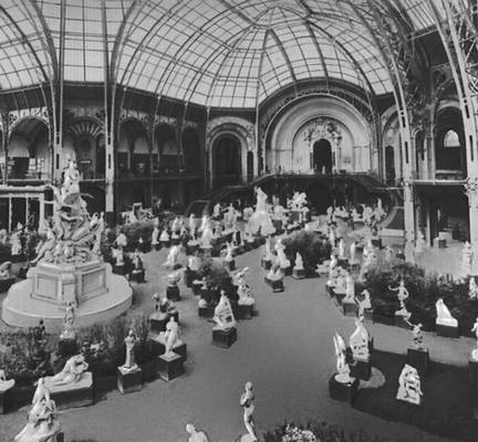 Большой дворец (Гран Пале) на выставке в Париже, 1900 г.
