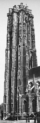 Братья Келдерманс. Башня собора Синт-Ромбаутскерк в Мехелене