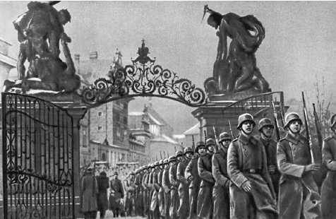 Вторая мировая война. Немецко-фашистские войска входят в Пражский град