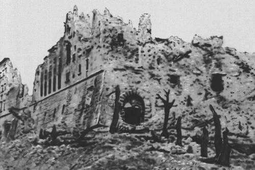 Вторая мировая война. Разрушенный монастырь (Италия)