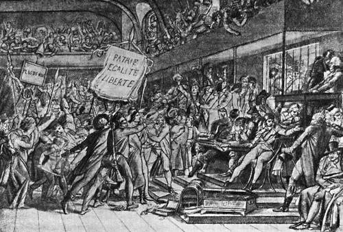 Выступление народа в Законодательном собрании. 1792