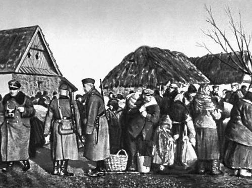 Выселение оккупантами сельского населения. 1939—45