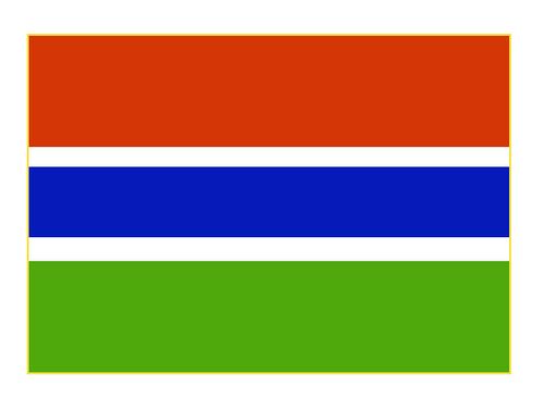 Гамбия. Флаг государственный