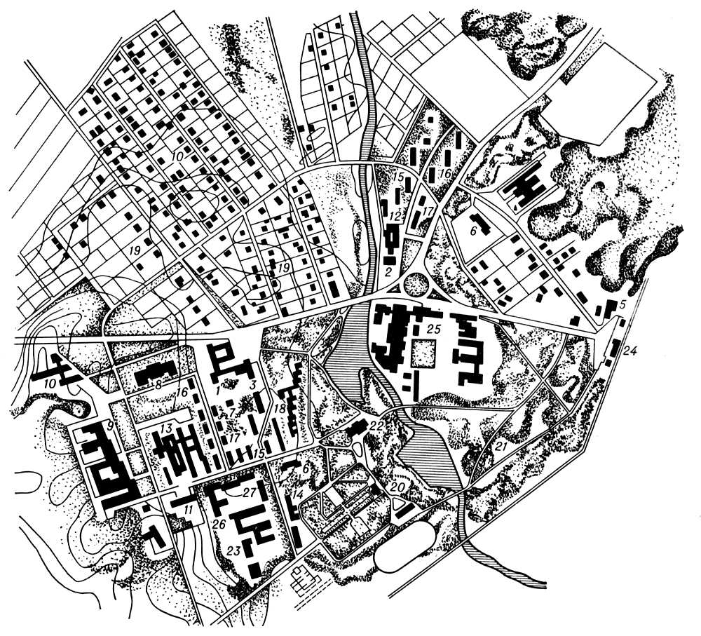 Генеральный план застройки посёлка (Эстонская ССР)