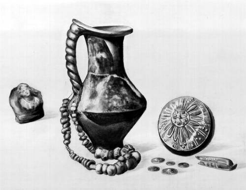 Гето-дакийские сосуды, монеты и украшения (Румыния)