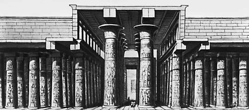 Гипостильный зал храма Амона-Ра