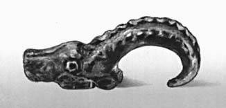 Голова козерога из могильника (Тувинская АССР)