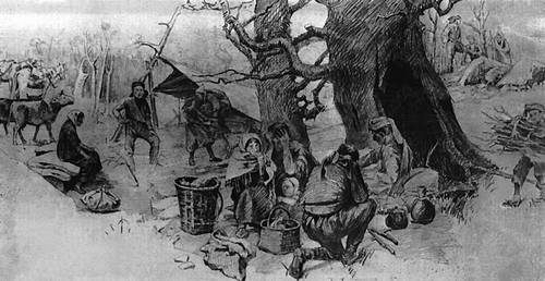 Гогиашвили А. И. «Гурийцы, укрывшиеся в лесу»