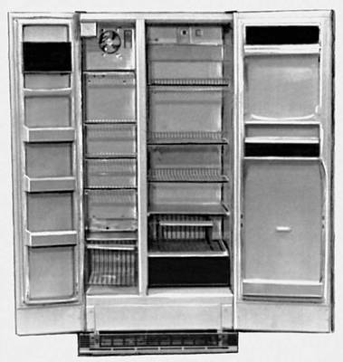 Двухкамерный холодильник с принудительной циркуляцией воздуха