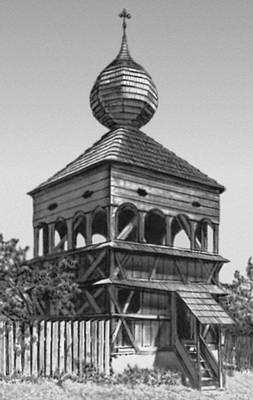 Деревянная колокольня в Гронсеке (Словакия)