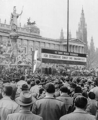 Демонстрация в Вене 1955 г.