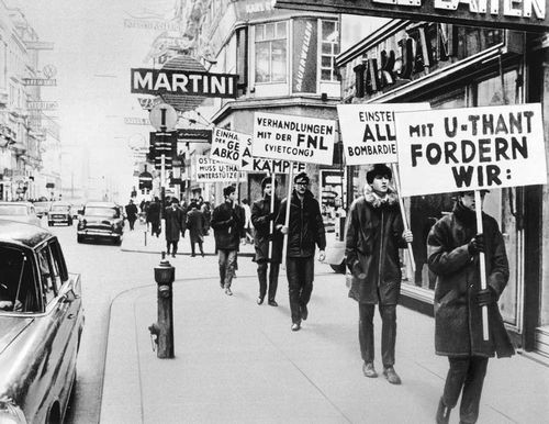 Демонстрация в Вене 1967 г.