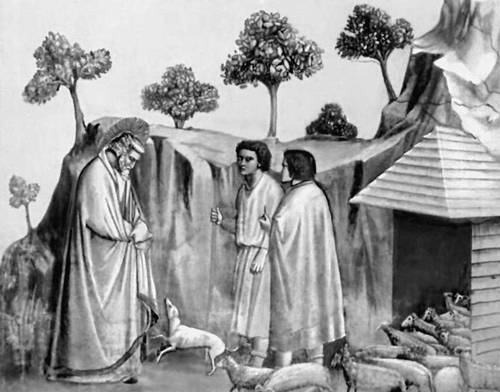 Джотто. «Возвращение Иоакима к пастухам»