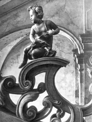 Доннер Г. Р., Хильдебрандт Л. Фрагмент лестницы дворца Мирабель (Зальцбург)