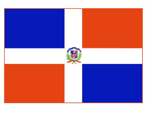Доминиканская Республика. Флаг государственный