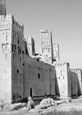 Дом-крепость (касба) в Скуре (Марокко)