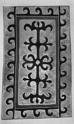 Ингушский войлочный ковер