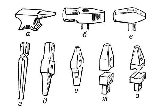 Инструменты для ручной ковки