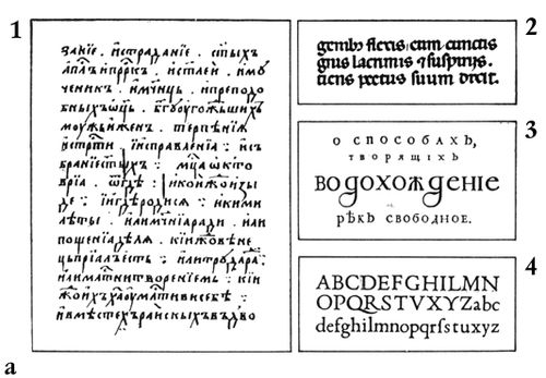 Исторические шрифты и гарнитуры (образцы)