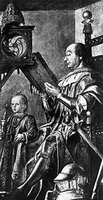 Йос ван Гент. Портрет герцога Урбинского с сыном