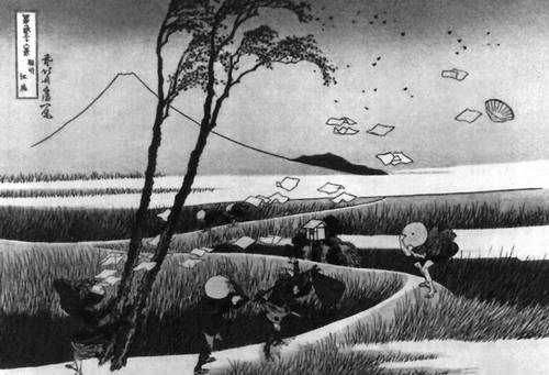 Кацусика Хокусай. «Порыв ветра»