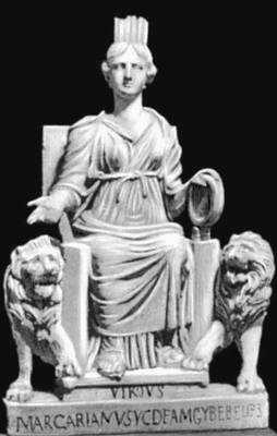 Кибела. Изображение римского времени