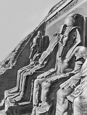 Колоссы Рамсеса II. Скальный храм Абу-Симбел (Африка)