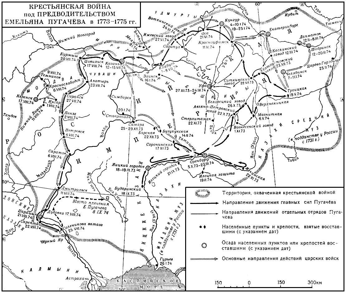 Крестьянская война под предводительством Е. И. Пугачёва в 1773—1775 гг.