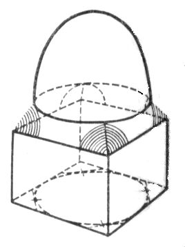 Купол на тромпах (схема)