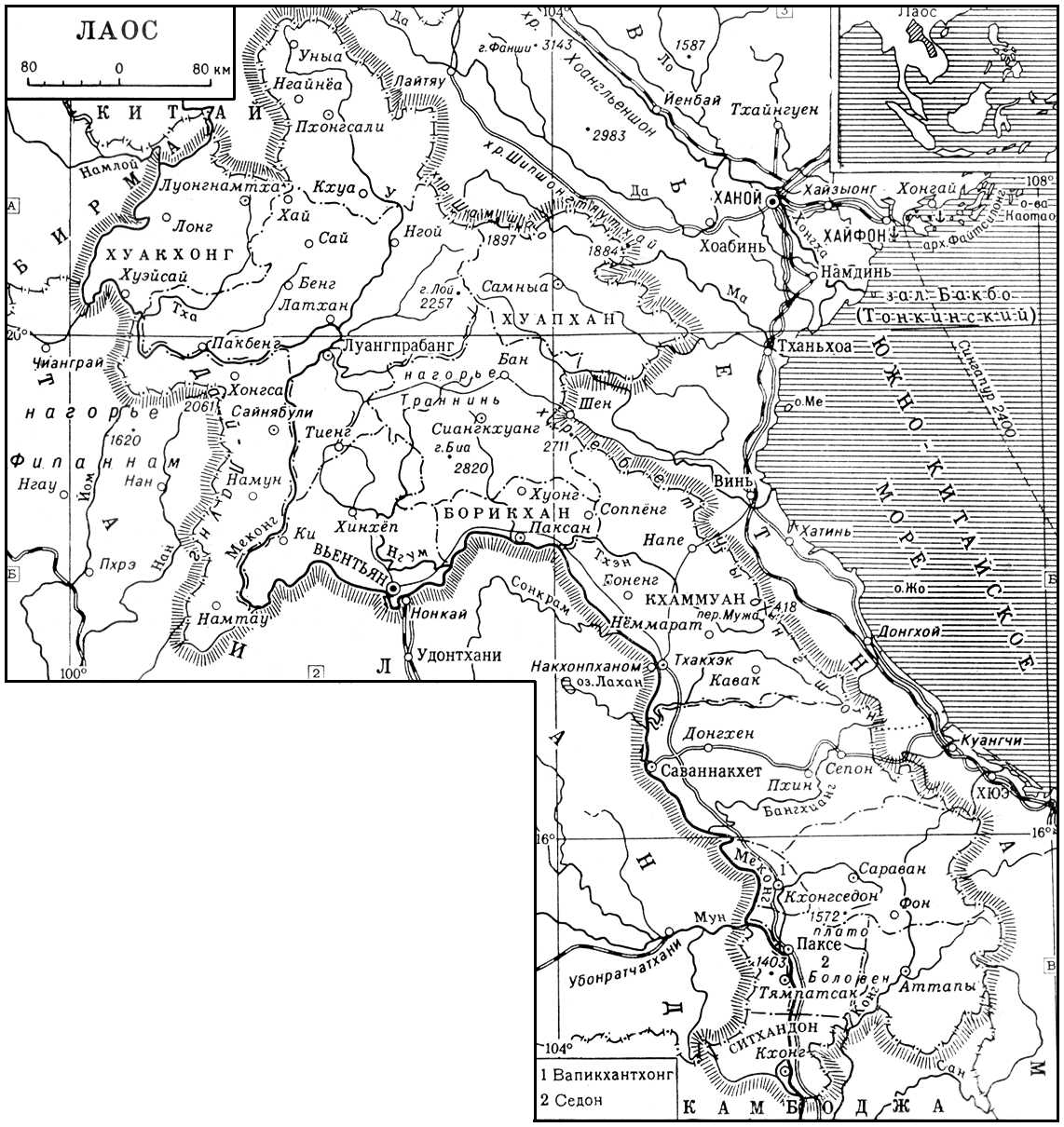 Лаос (карта)