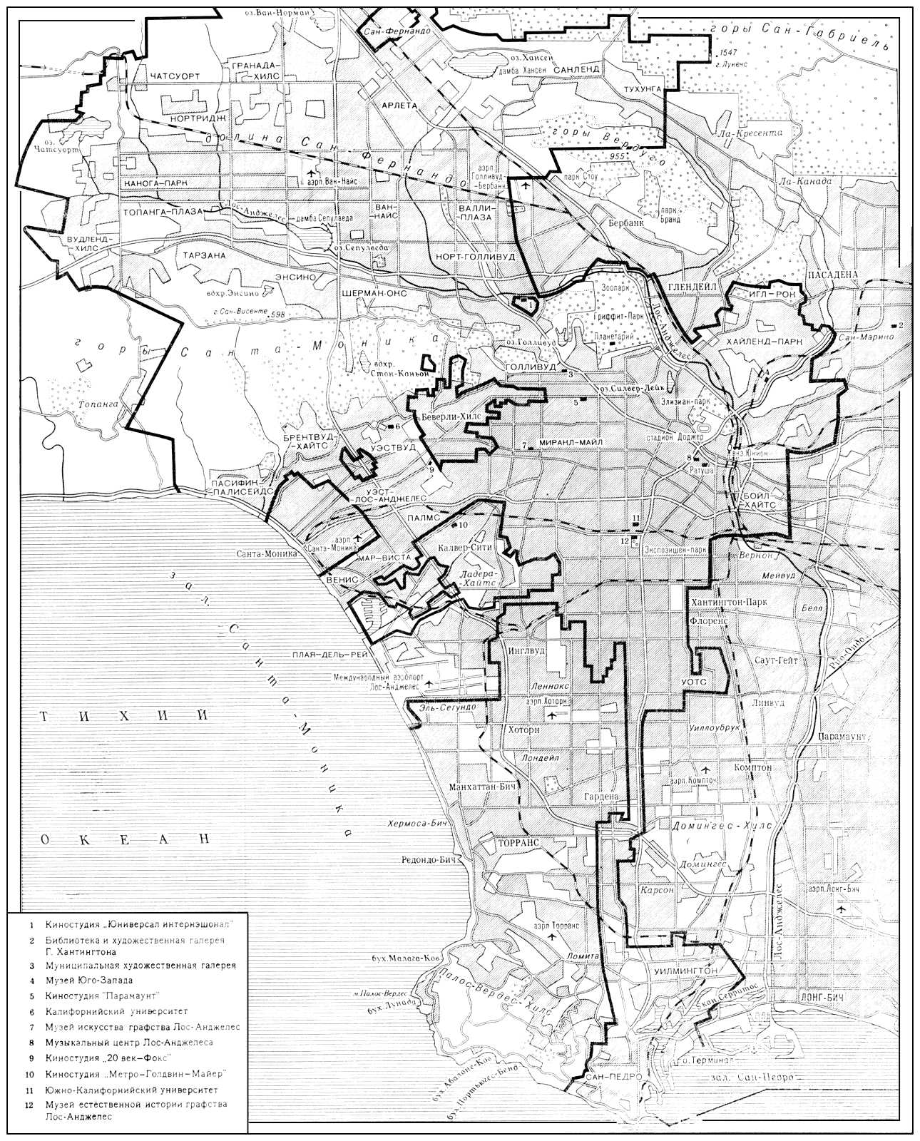 Лос-Анджелес (карта)