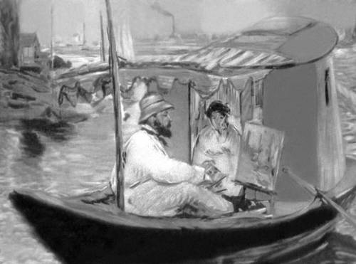 Мане Э. «Моне и госпожа Моне в лодке»