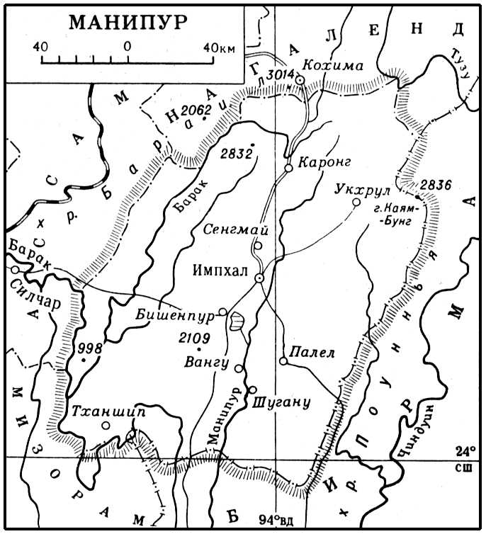 Манипур (карта)