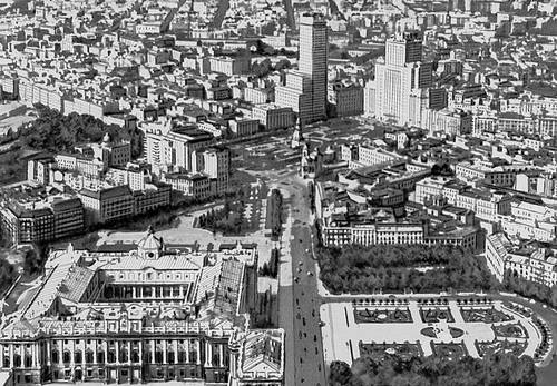 Мадрид. Вид одного из центральных районов столицы