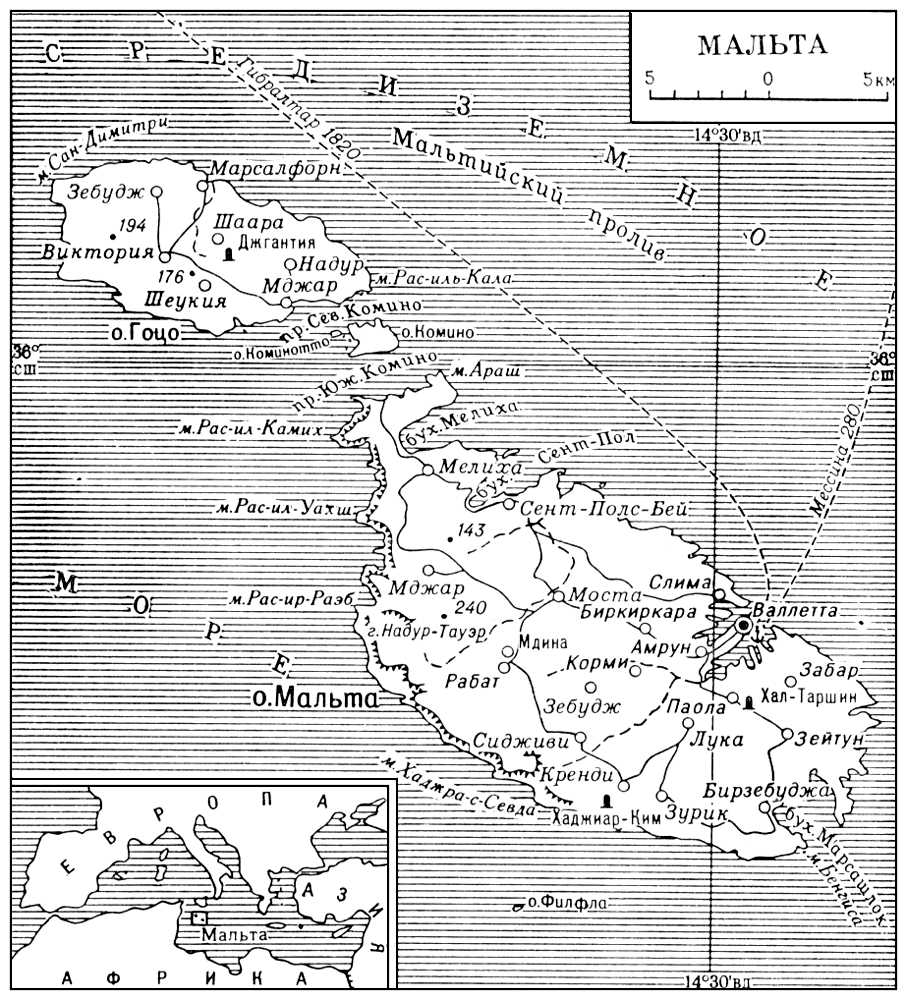 Мальта (карта)