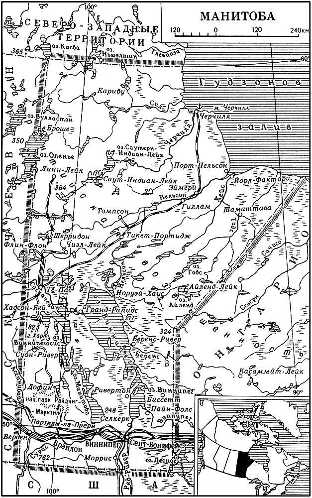 Манитоба (карта)